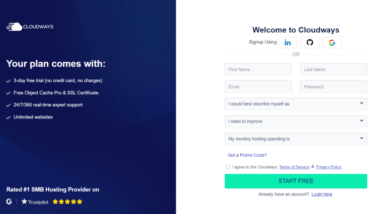 Cloudways Promo Code 2024 (30% Off Coupon) Limit Period 3 Create Your Account