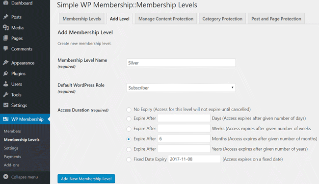 Setting Up Your Membership Plugin