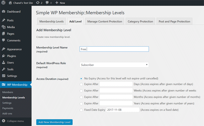 Installing and Configuring Your Membership Plugin